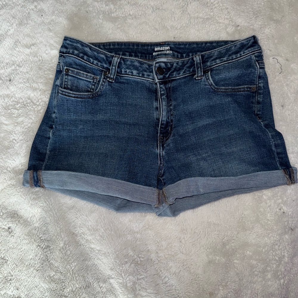 Amazon Essentials Women's Jean Shorts - Dark Blue